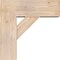 Ekena Millwork Traditional Block Smooth Bracket w/ Offset Brace, Douglas Fir, 7 1/2"W x 20"D x 20"H BKT0806X20X20TRA05SDF - alternate 3